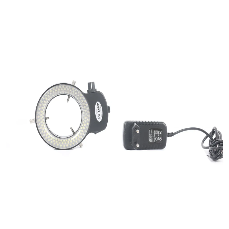 

Adjustable144 LED Ring Light Lamp For trinocular /binocular Stereo Microscope Digital Camera Magnifier 110V-240V Adapter