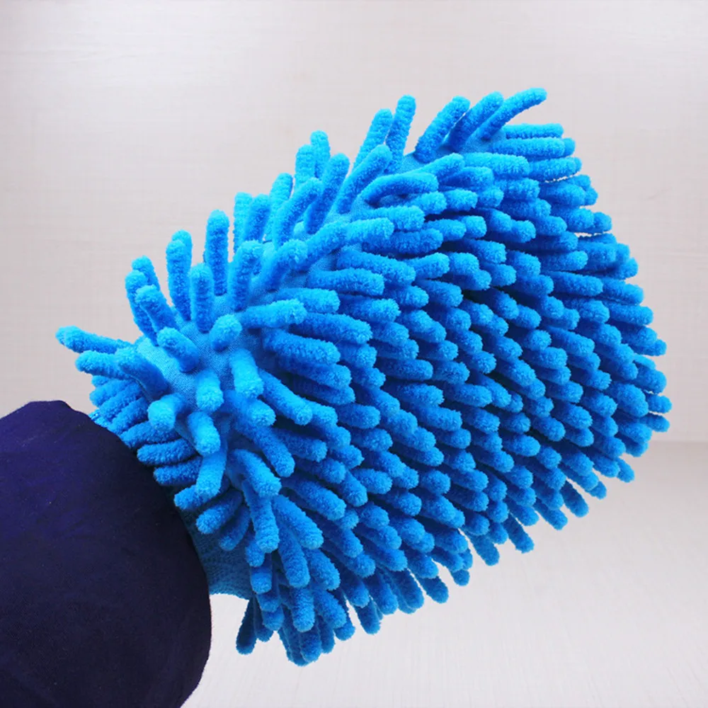 

Double Sided Microfiber Washing Hand Gloves Car Window Dust Cleaning Glove Household Cleaning Towel Kitchen Accessories 1227