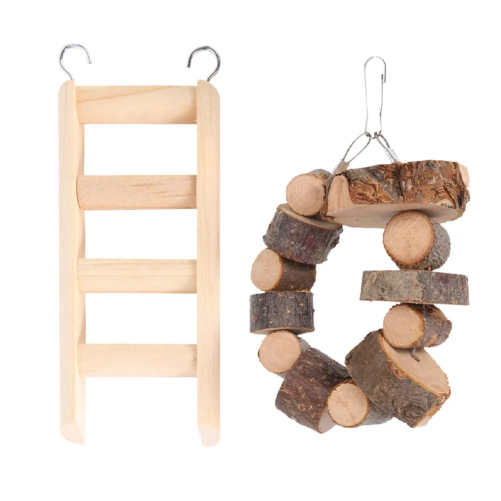 7/10 шт. Милые натуральные деревянные игрушки кролики сосновые гантели