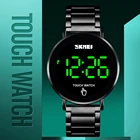 SKMEI 1550 мужские часы цифровые часы Роскошные сенсорный экран светильник электронные наручные часы из нержавеющей стали мужские часы Reloj
