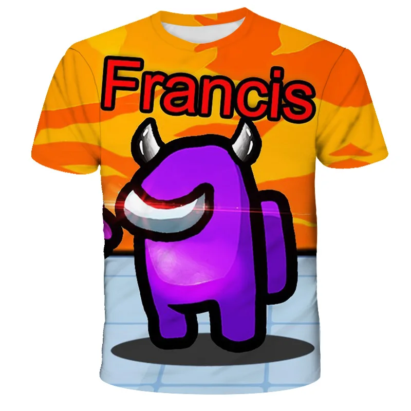 

Summer Children's Wear Kids Among Us Impostor T Shirts Girls Boys Clothes Tshirt Cartoon Print Tops T-shirt Children Clothing