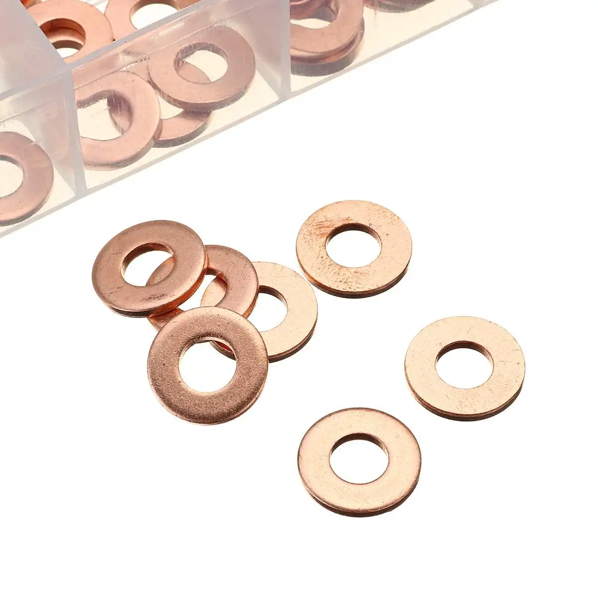 Универсальный Набор медных дизельных шайб форсунки 150 шт./компл. уплотнений в