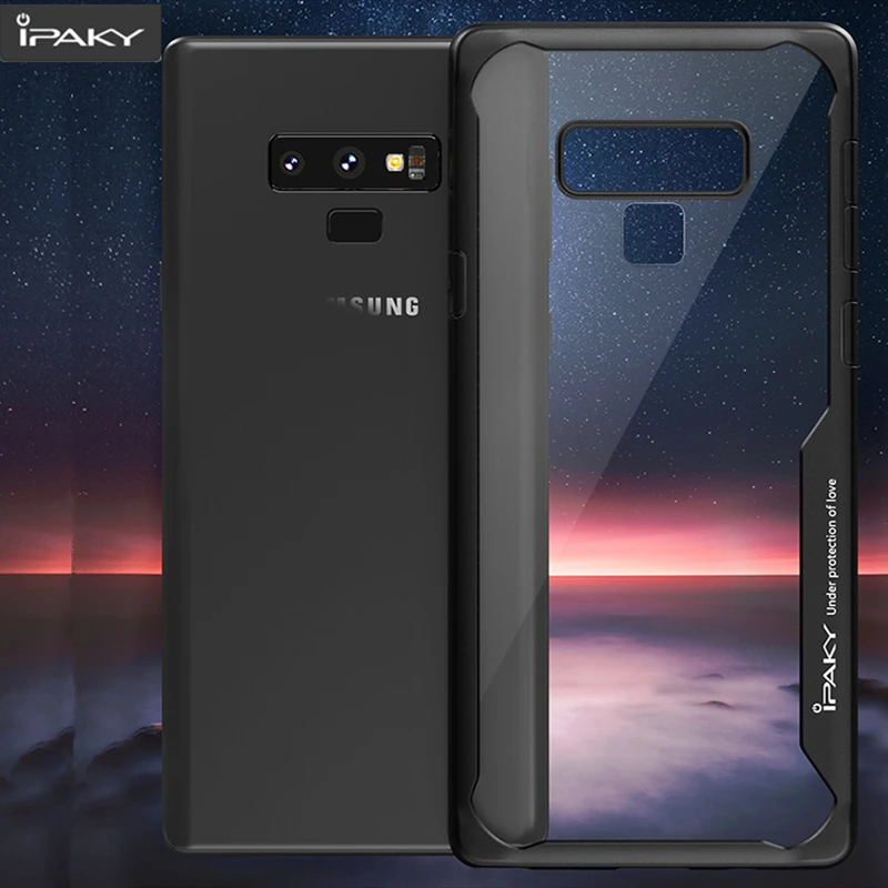 Чехол IPAKY для Samsung Note 9 чехол S9 S8 Plus силиконовый акриловый Гибридный