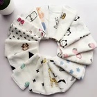 Детское полотенце для младенцев 28*28 см, муслиновое полотенце, носовой платок, Двухслойное полотенце