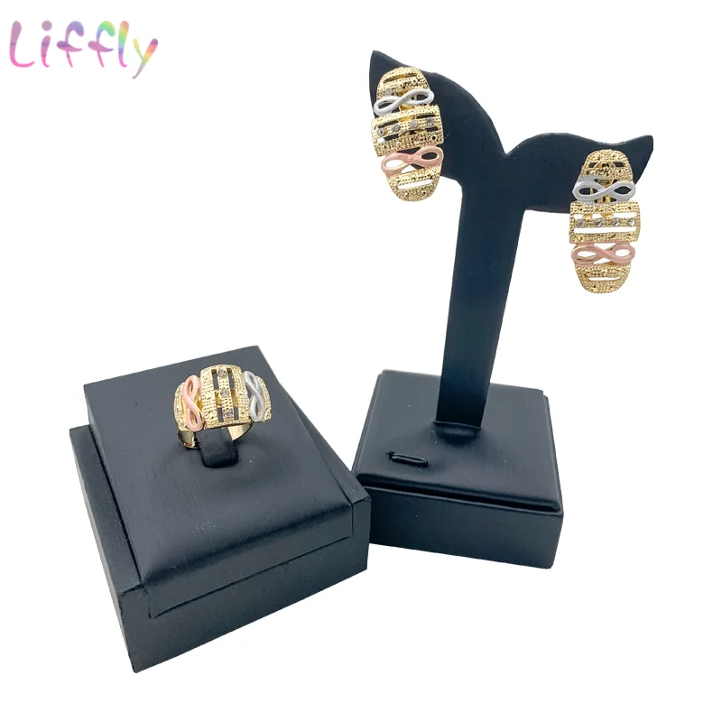 Liffly Африканский комплект ювелирных изделий новый сплав искусственный кристалл