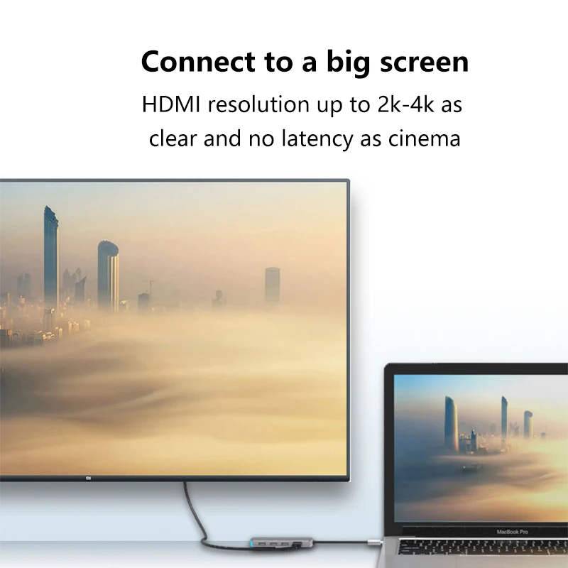 Кабель типа C концентратор к HDMI Type USB 3 0 4K мульти PD аудио адаптер для ПК Lenovo Matebook