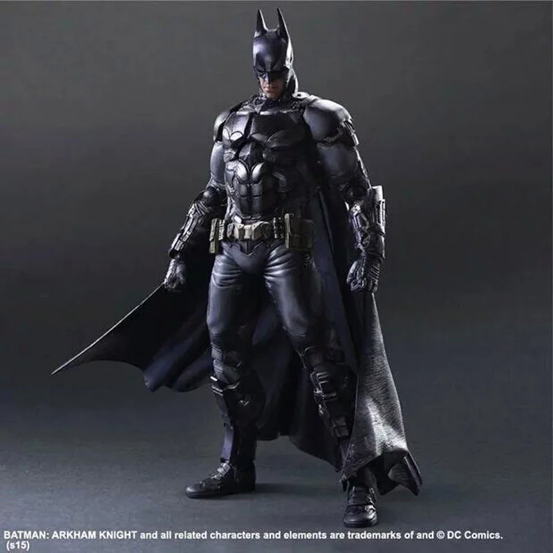 Play Arts DC Comic No 1, Бэтмен, фигурки, рыцарь Аркхема, игрушки 25 см