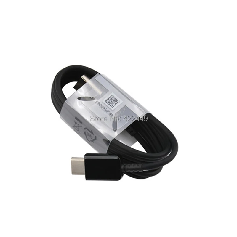 100 шт. 100% оригинальный USB кабель типа C 1 2 м А для быстрой зарядки Samsung Galaxy S8 S9 S10 note 7 LG