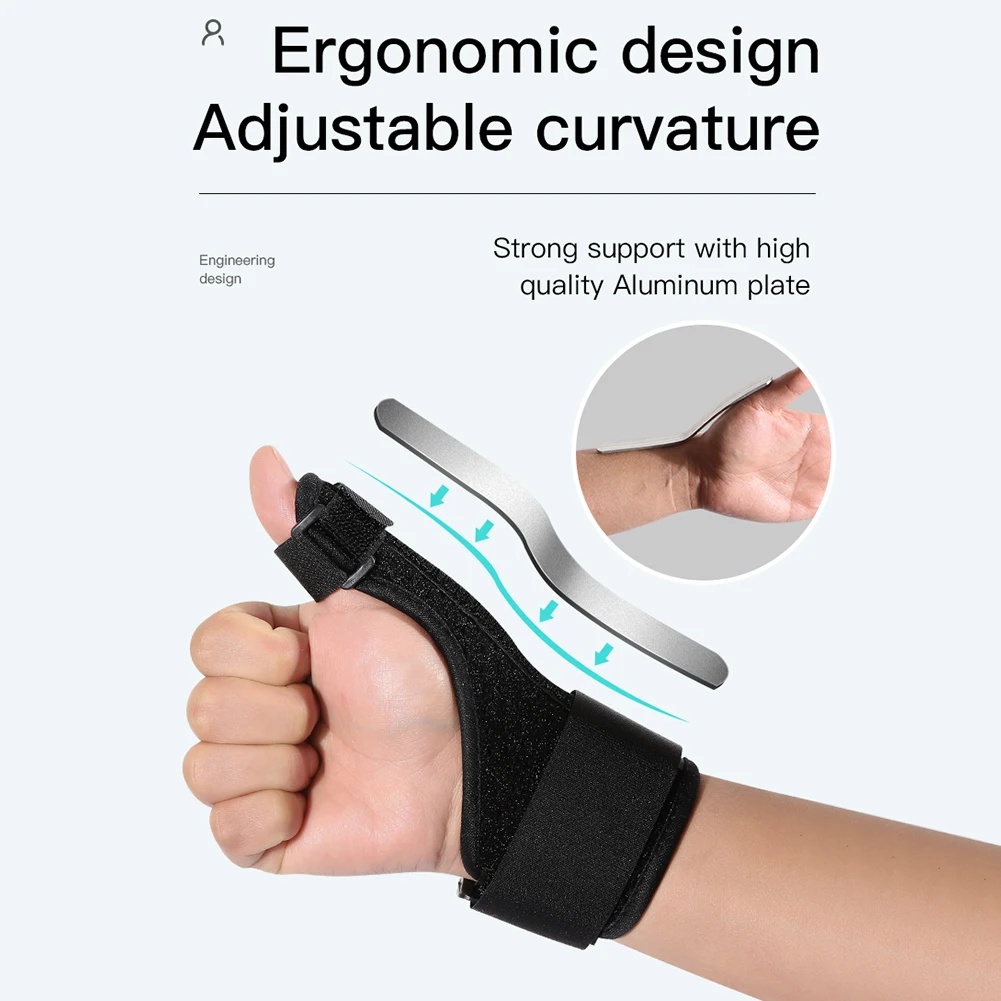 

Adjustable Compression Finger Holder Protector Brace Medical Sports Wrist Thumbs Hands Arthritis Splint for Left Right Hands
