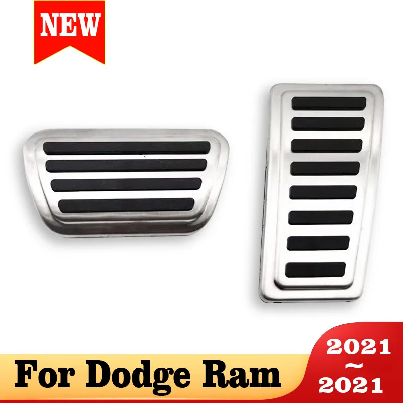 

Car Pedals For Dodge RAM 2021 Foot Fuel Brake Clutch Foot Rest Cover Pad Car Styling Accessories