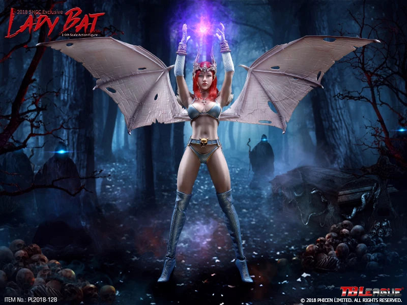 Коллекционная экшн-фигурка Ale Lady Bat TBLeague PL2018-128 1/6 с бесшовным гибким корпусом