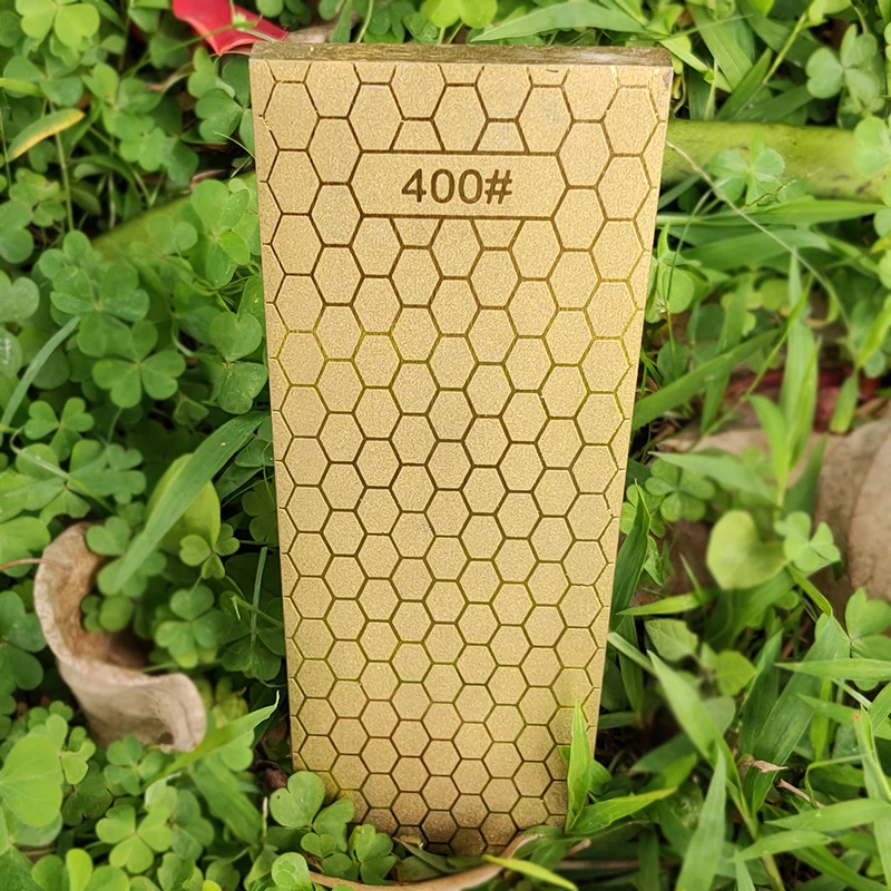 Золотой 200*70*5 мм Профессиональный алмаз камень точильный 400 / 1000 зерна