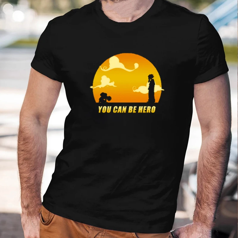 

My Hero Academia T-shirt Cute Anime You Can Be Hero Men Tops Funny Todoroki Anime Graphic Clothes Hot Sale Male Tees