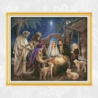 Набор для вышивания крестиком Рождение младенца, 14ct, 11ct