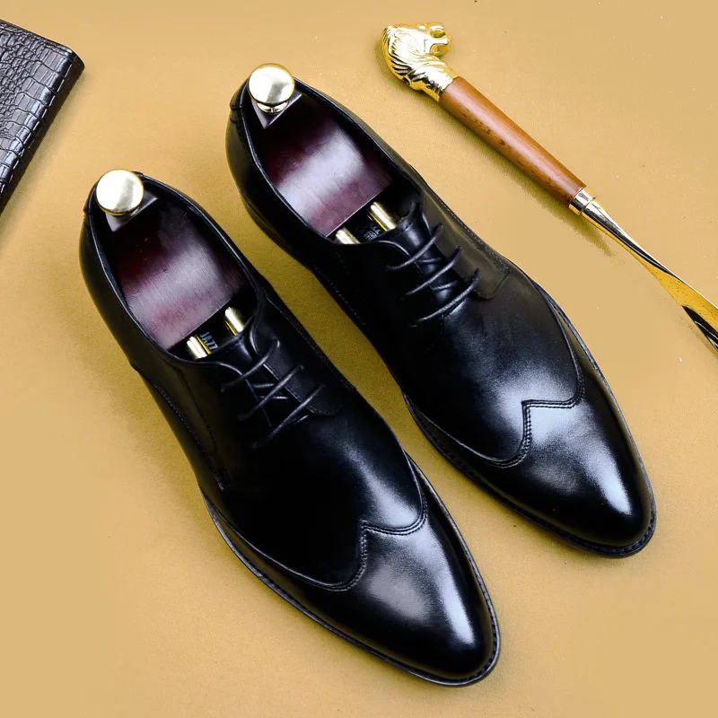 

Italian Men 's Business Casual Shoes 's Formal Shoes European and American Wedding Shoes Dinner Men 's Shoes