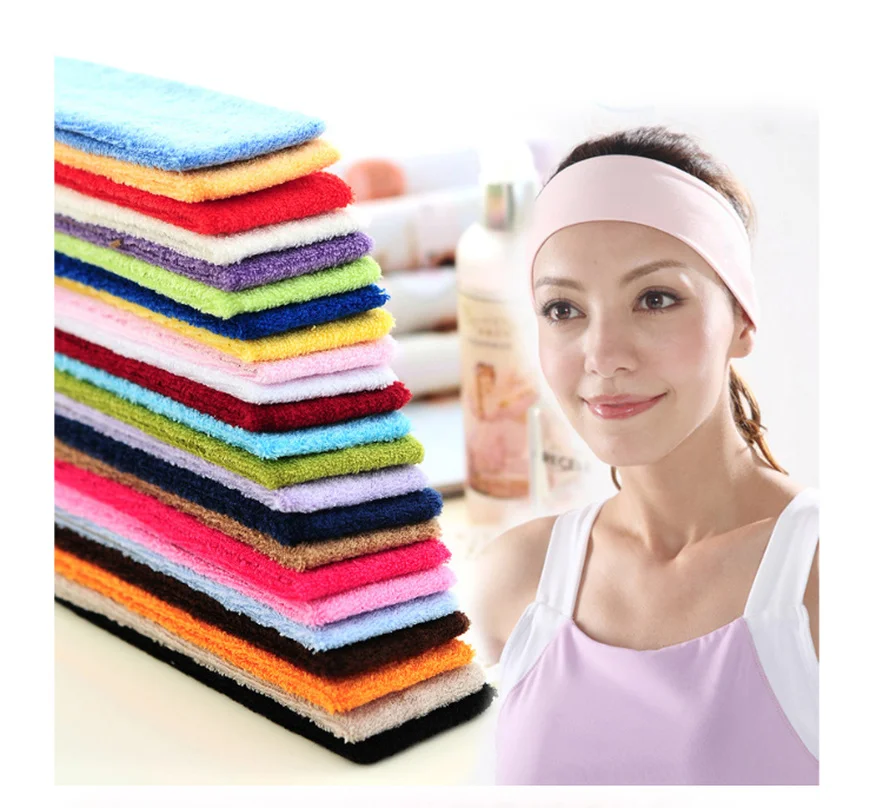 Спортивная поглощающая повязка на голову Модная стильная для волос карамельных