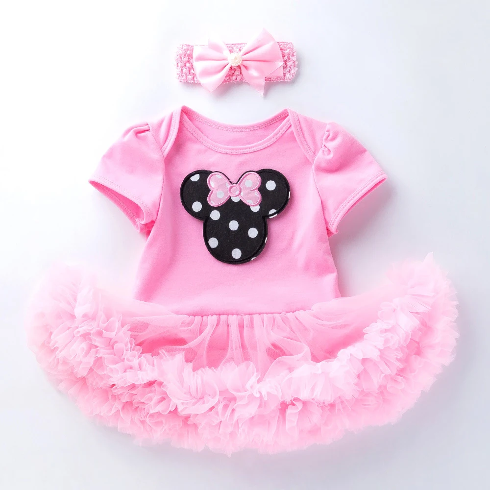 Вечерние платья пачки на день рождения для новорожденных Новое летнее розовое