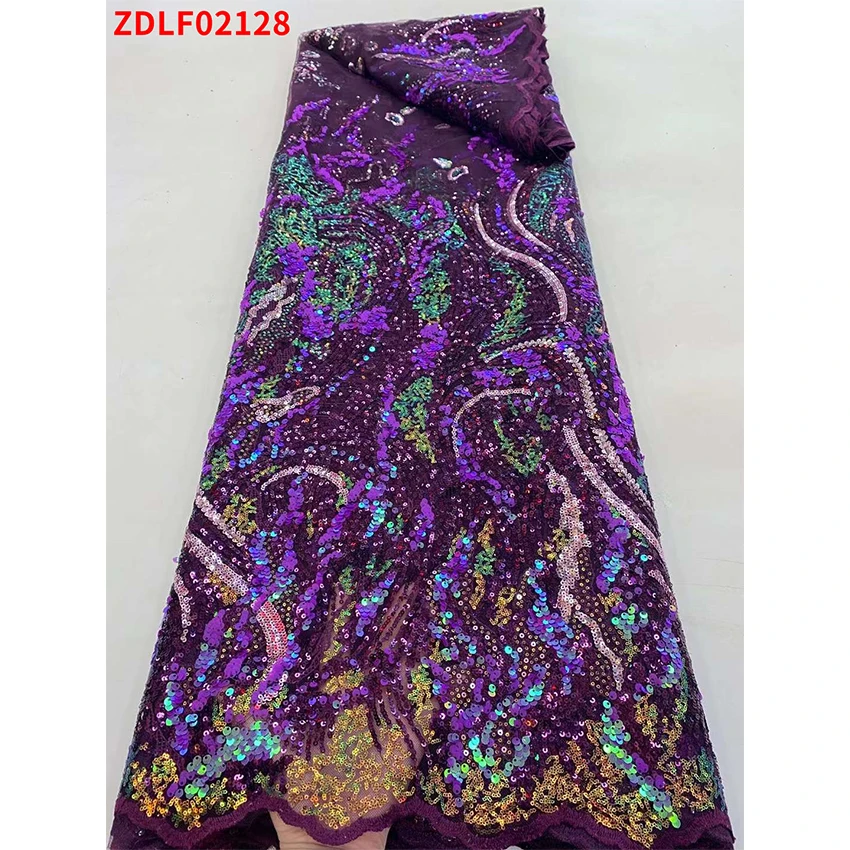 

Горячая Распродажа, кружевная ткань, французская африканская анкарская Красивая Искусственная шелковая одежда, 5 ярдов/партия ZDLF02128 B