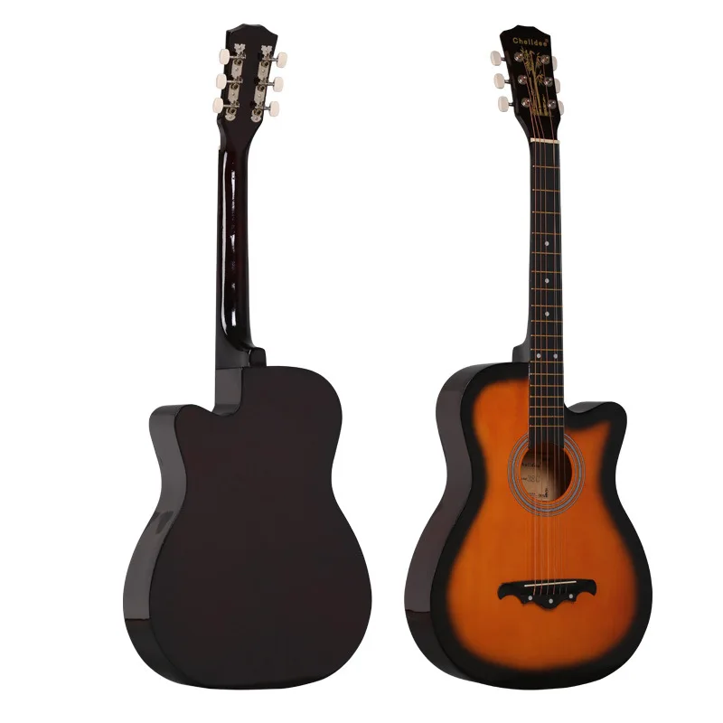 

38 Inch Acoustic Guitar for Beginners Guitar Sets 6 Steel String Acoustic Guitar Basswood Music Instrument Men Women Gifts