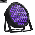 54x3w Led ультрафиолетовый Par Светильник s DMX512 на плоской подошве пар УФ светодиодный светильник Par Dj светильник s вечерние светильник s уфл дезинфицирование