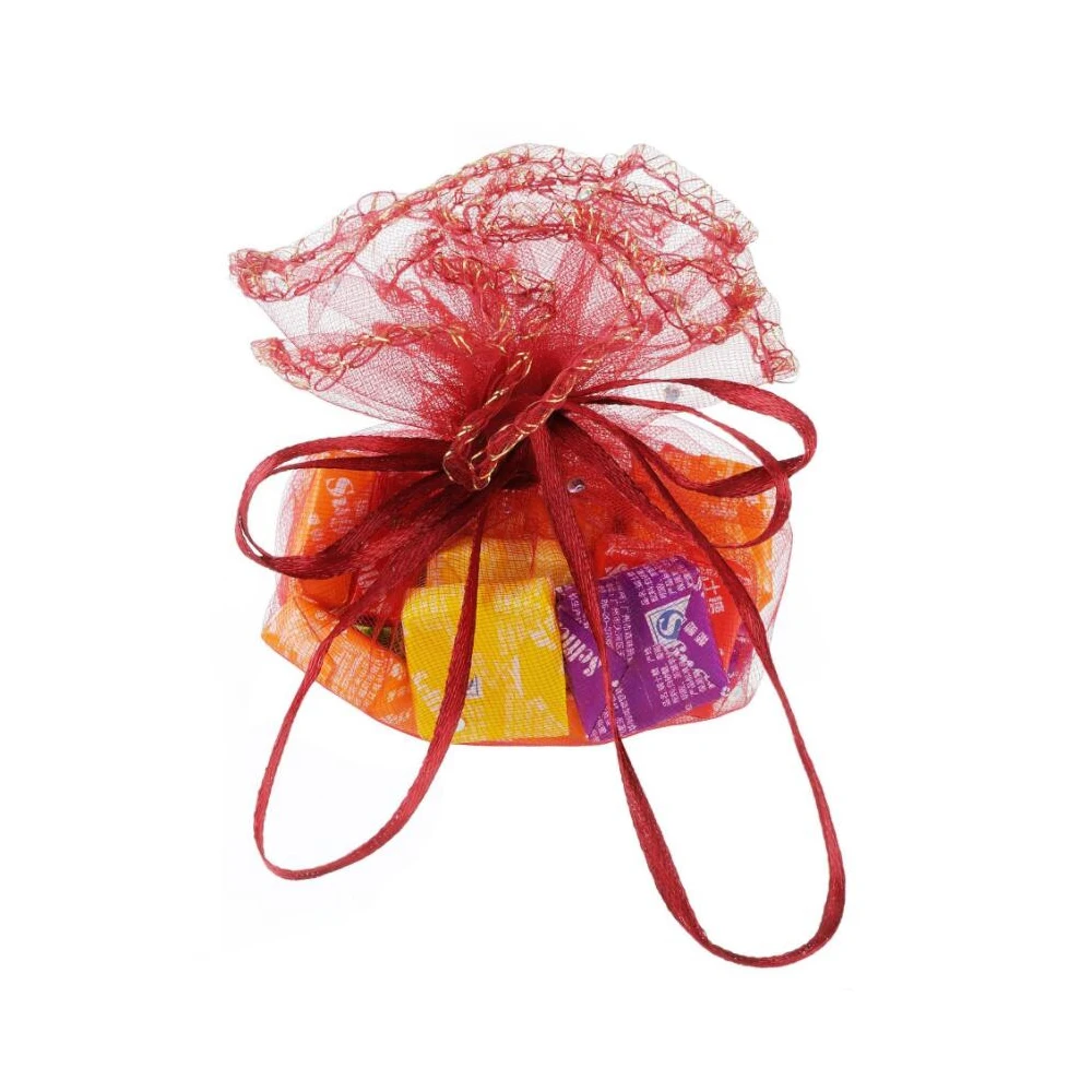 100 шт 26 см свадебные сувениры и подарки круглая Сумка из органзы для ювелирных