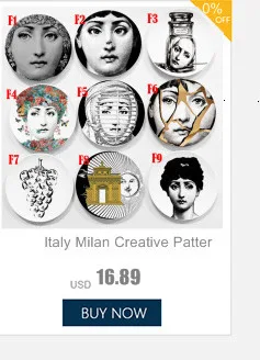 Италия Fornasetti тарелки декоративная тарелка на стену винтажная художественная 8 дюймов настенная подвесная тарелка