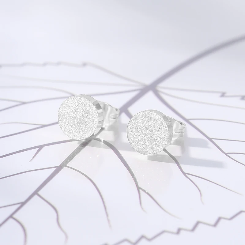 Оптовая продажа маленькие круглые серьги из розового золота модные ювелирные