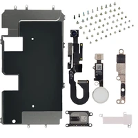 full set lcd parts for iphone 8 8 plus screen metal plate front camera ear speaker home button flex cable and completely screws