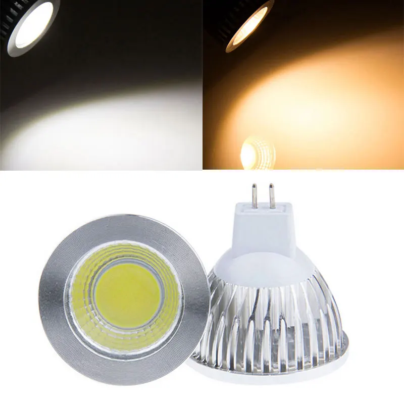 6 Вт Диммируемый Светодиодный лампа направленного света COB свет AC/DC 12V Замена