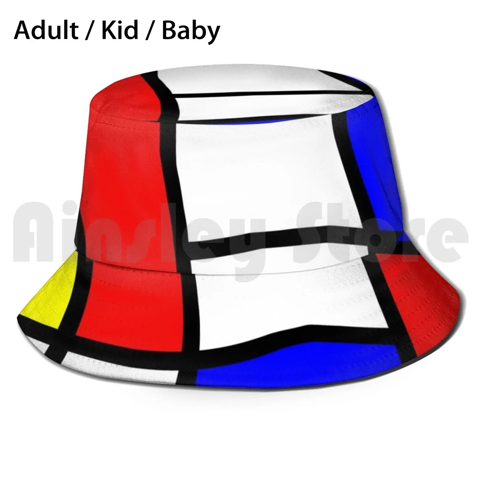 

Mondrian Rework | Abstract Art Sun Hat 132 Bucket Hat Mondrian Rework Style Fashion Artist Graphic