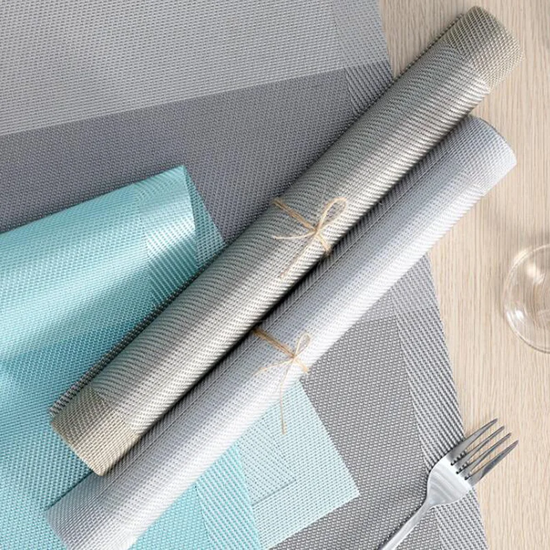 2 шт./упак. 45x30 см градиенты PVC салфетки для столовых приборов коврик
