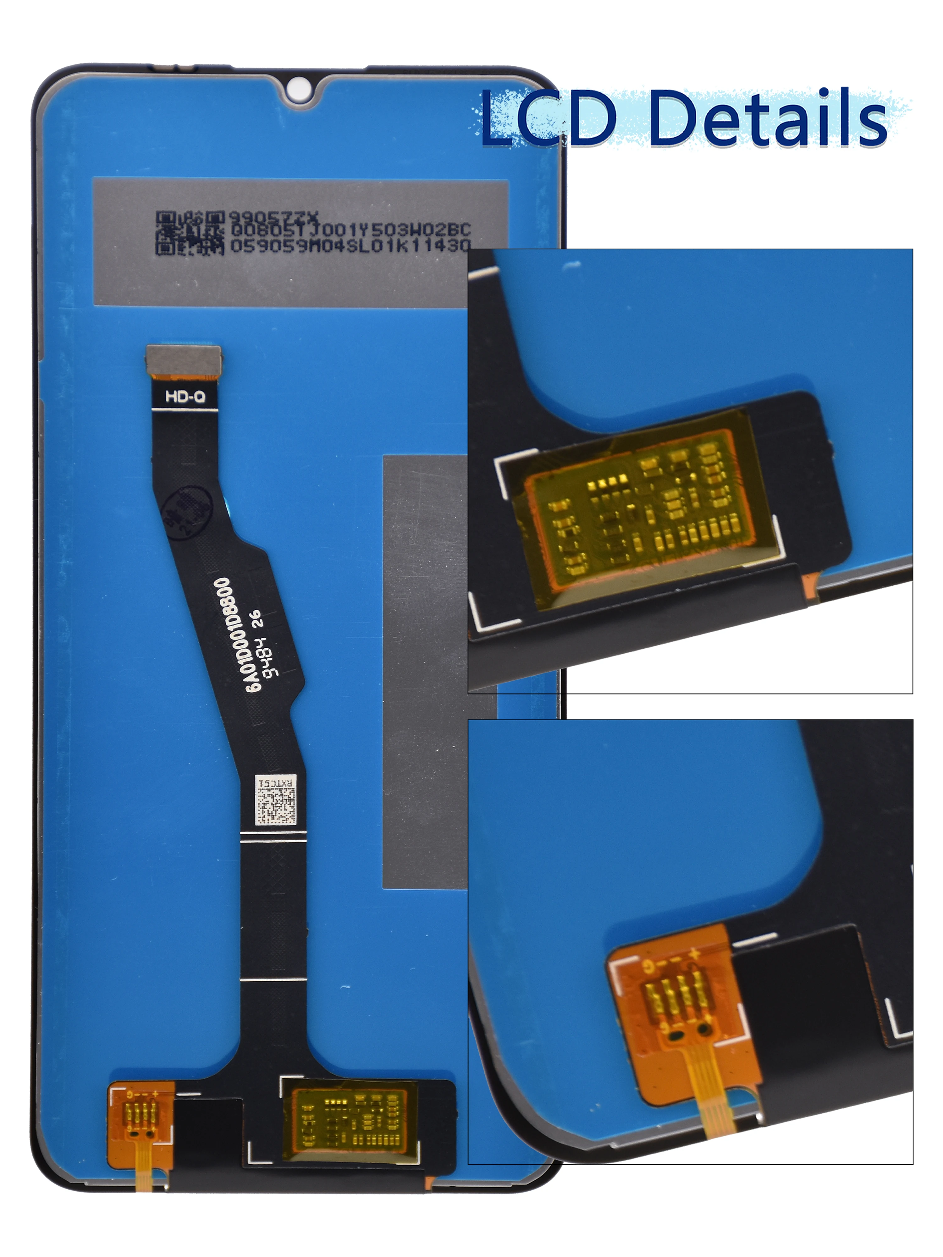 Pantalla LCD Original para Huawei Honor 9A, Y6P, 2020 Digitalizador de pantalla t&aacute;ctil, HUAWEI Enjoy 10E, piezas de repuesto de MOA-LX9-4