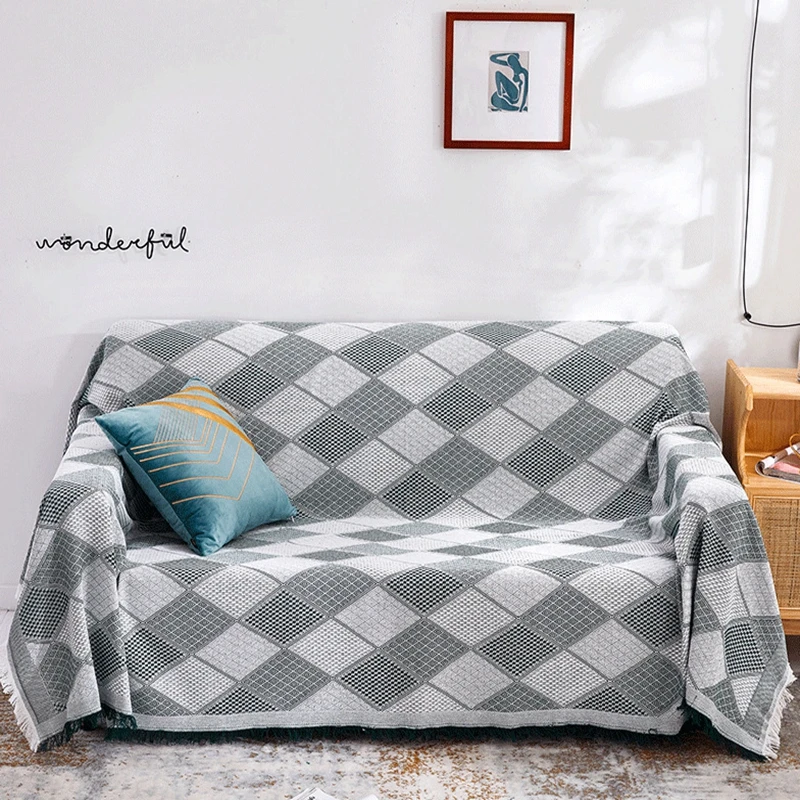 Однотонный простой чехол от пыли для дивана Macarons многофункциональное мягкое