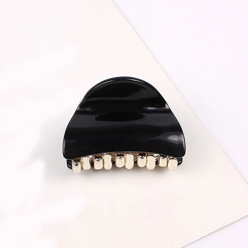 Новые однотонные мини-заколки для волос геометрические заколки-крабы акриловые