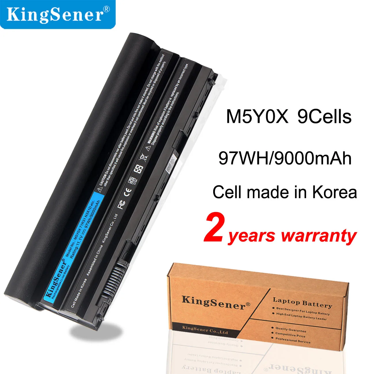 Аккумулятор Kingsener M5Y0X T54FJ N3X1D P9TJ0 для Dell Latitude E6420 E6520 E5520 E5420 E6430 E6530 NHXVW