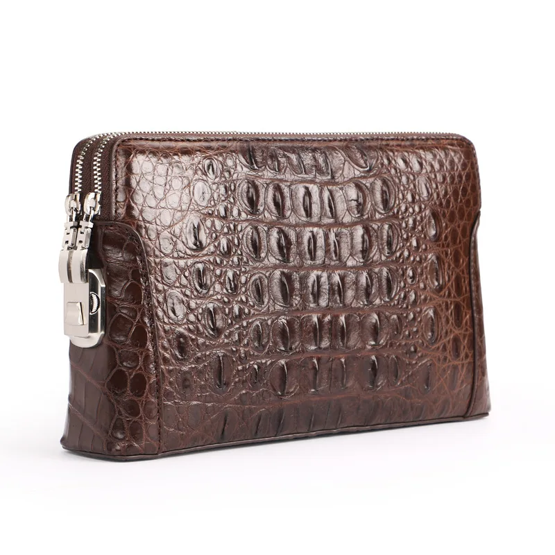 100% кожаная сумка из кожзаменителя крокодиловой кожи деловая большой вместимости