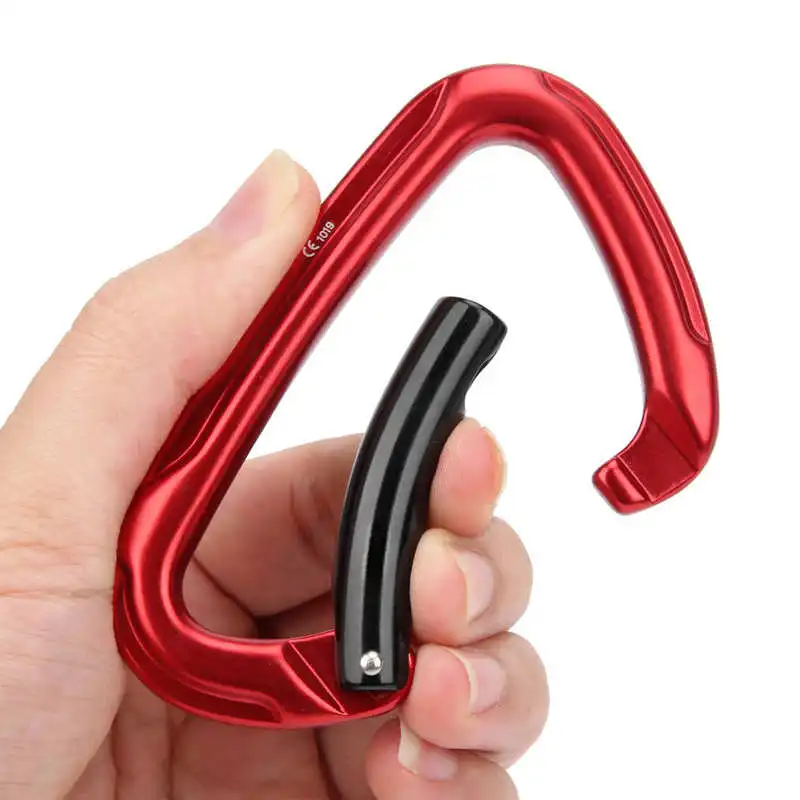 

rescate arnes de seguridad trabajo DShape Carabiner Buckle 2500kg LoadBearing Outdoor Safety Equipment for