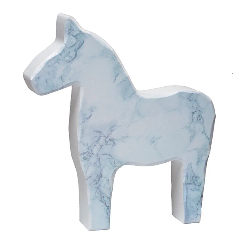 Настольные украшения в стиле Ins деревянная лошадь аксессуары для дома