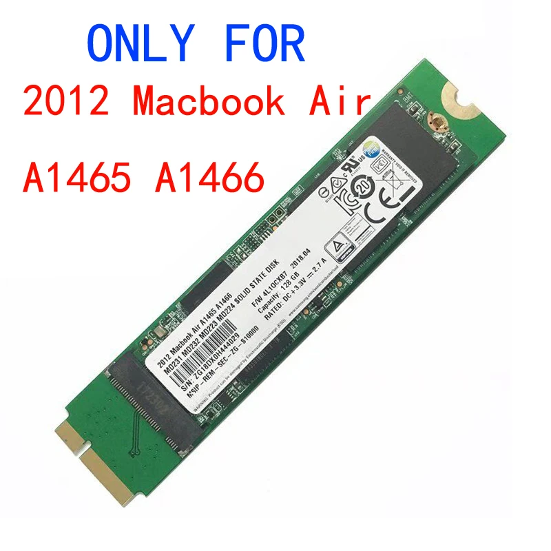 NEW 128GB 256GB 512GB 1TB SSD For 2012 Macbook Air A1465 A1466 Md231 Md232 Md223 Md224 M2 NGFF SSD for MAC for Apple SSD Adapter