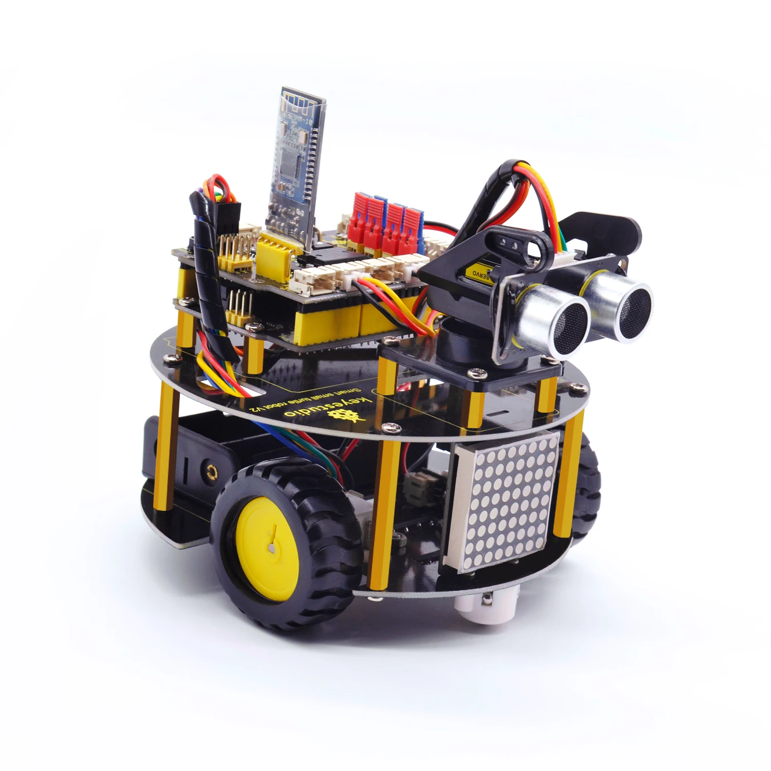 Новое обновление! Keyestudio умный маленький робот-черепаха V3.0 для Arduino Robot STEM/Поддержка IOS и Android APP управления