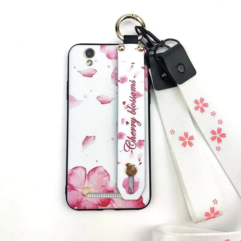 

Flower Soft Case Phone Case For Gionee F103 Wrist Strap Fashion Design Silicone Anti-dust Soft
