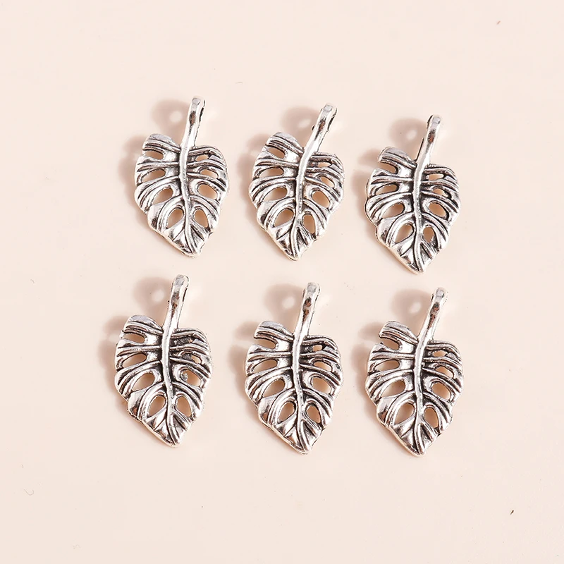 40 шт. 18*10 мм креативные Подвески в виде банановых листьев для изготовления