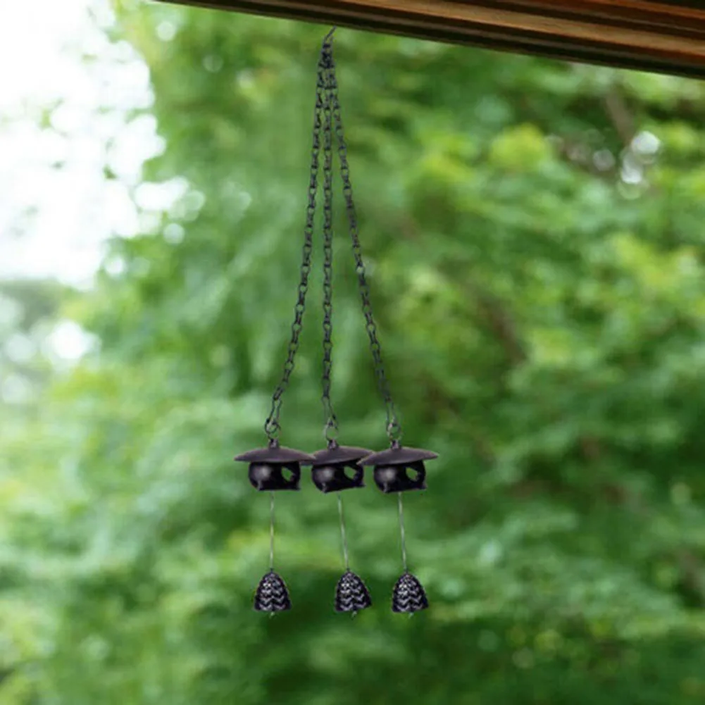 

Plant Hanging Chains 24cm 3 Point Basket Black Flower Hanging Bird Feeders