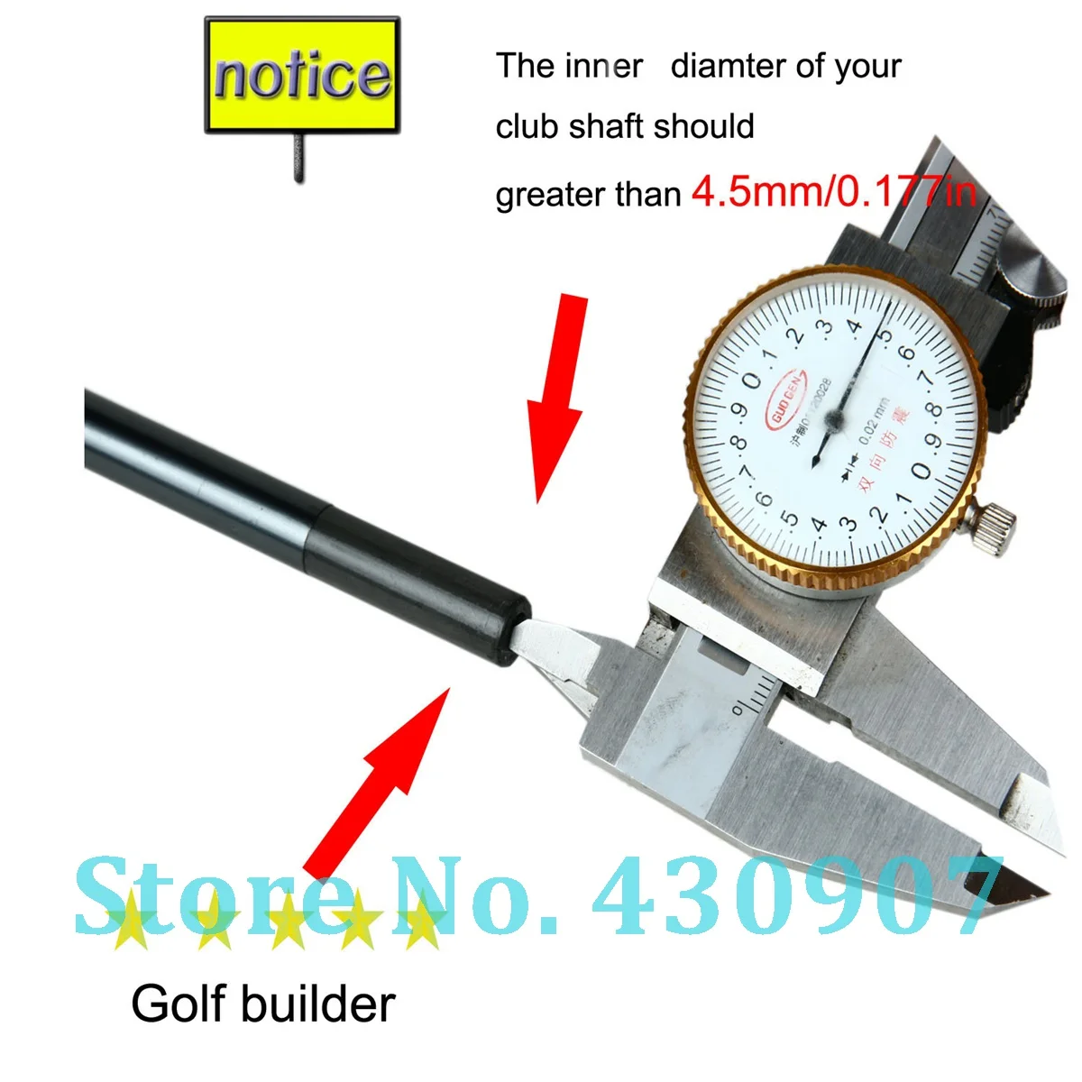 3 шт. латунные наконечники для клюшек диаметр 4 5 мм 2 г 6 8 | Спорт и развлечения