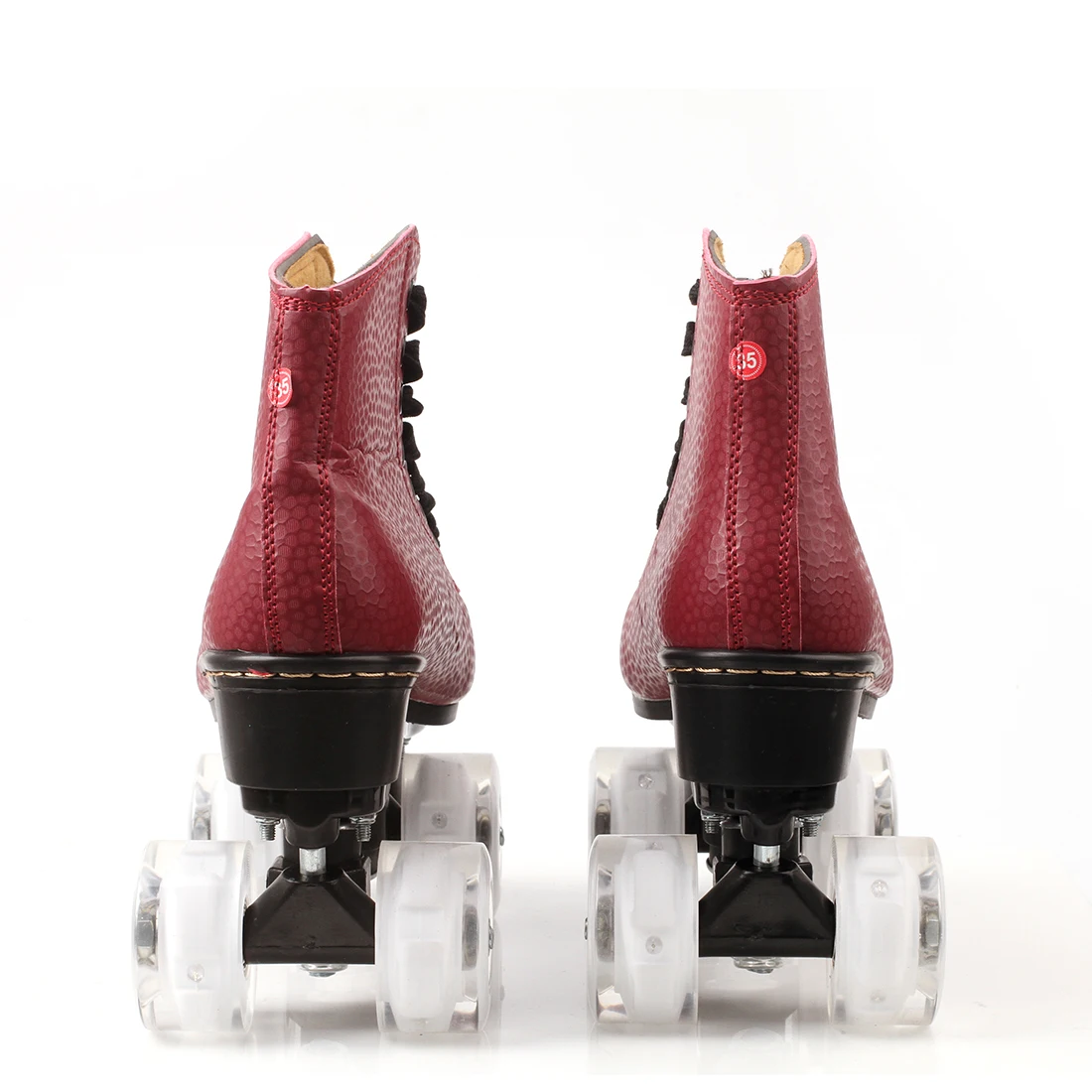 

Flash Sneakers Roller Skates Roller Blade For Adult Male Women Skate Shoes Rollers Skates Hockey Roller Blades Wine Red Color