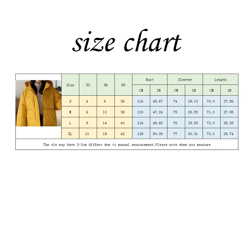 

Woman Jacket Coat Women's Korean Style Loose Student Cotton Padded Jacket Short Ins Bread Coat Yellow Black Blue Jacket