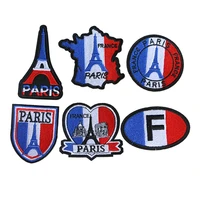 cartoon decorative shiny tower pattern sequin icon embroidered applique patches for diy iron on badges stickers on a backpack