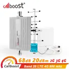 Усилитель сотовой связи Callboost 4g, усилитель сигнала lte, 800 МГц, ретранслятор диапазона 20, усилитель мобильного сигнала 4g, комплект полнодиапазонной антенны 4g