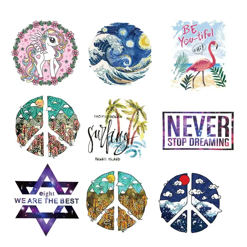 Термоклейкие нашивки для рисования модный декоративный рюкзак одежда сделай сам