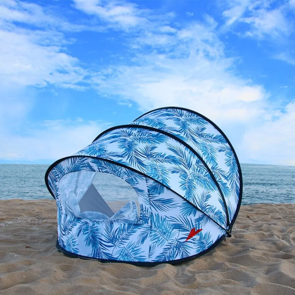 

Beach Tent Sun Shading Automatic Outdoor Quick Opening Foldable Fishing Picnic Hiking Double Tent Camping Tent